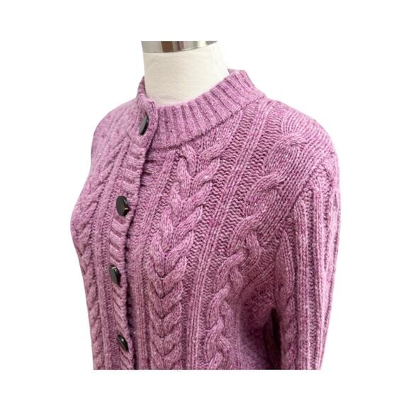 La Maille Sezane Andina Gilet Jumper in Pink Garden Size S✨ - Picture 10 of 16